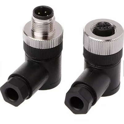 3 Pin 4 Pin Screw Shreaded M8 Circular Connector Male Female IP67 For Solder Sensor