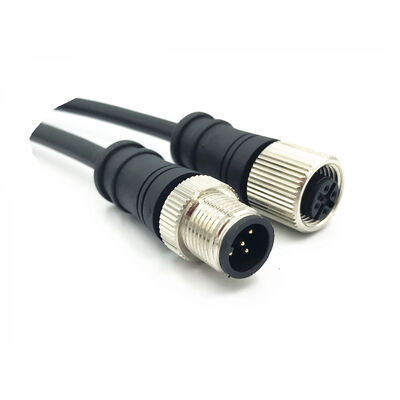 M12 Male/Female Round Waterproof Connector for Electric Motorcycle LEV Control