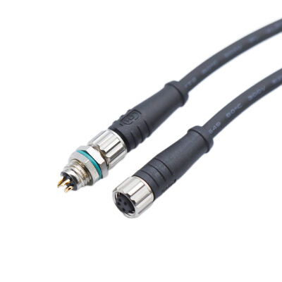 M8 Circular 2-5PIN Male & Female IP67 Waterproof A-Coded Sensor Connector
