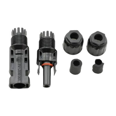 MC4 Solar PV Connectors Panel Mount with Female and Male Plug for New Energy Solutions