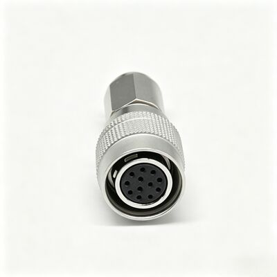 HR10A-10P-12S 12-Pin Female Circular Connector Push-Pull Plug for Industrial Camera & Medical Equipment