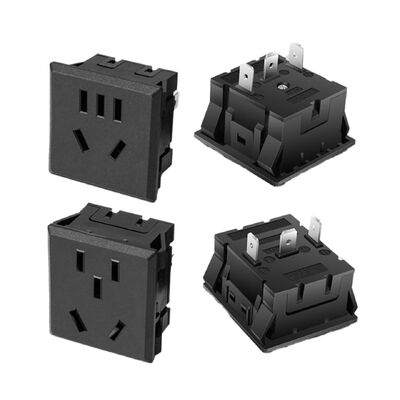 IEC 60320 AC Power Socket 10A 1500V Panel Mount for UPS Systems