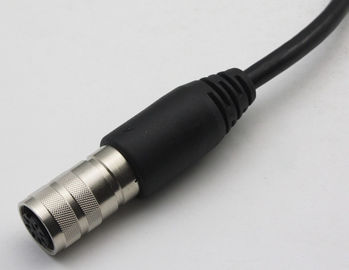 M16 M12 Pin Soldering Type Female To Male Connectors AISG Long Tail Assembly