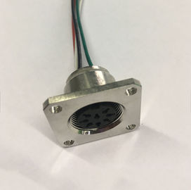 PBT Wiring AISG Connector 8 Pin Aviation Connector Flange Panel Mounting