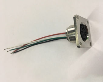 PBT Wiring AISG Connector 8 Pin Aviation Connector Flange Panel Mounting