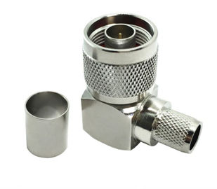 Angle Nickel Plated  N Type Male Right  Lmr400 Cable RF Connector
