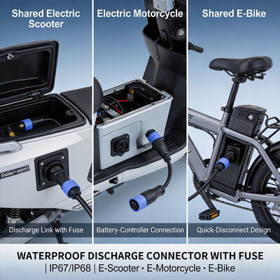 IP67 Waterproof Electric Motorcycle Charging Connector 50A EV Plug