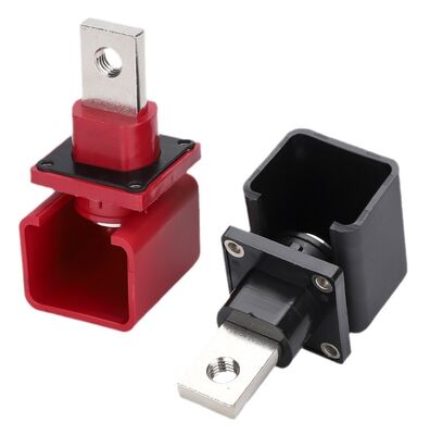 RT Série de connecteurs de batterie carrée de terminal industriel avec pôles positifs et négatifs rouges/noirs 150A/200A/300A