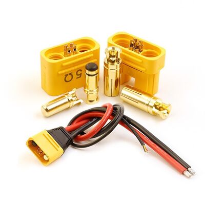 AS150U Plug anti-étincelles de l'aviation connecteur à courant élevé avec broches de signal n ° 8 câble de silicone