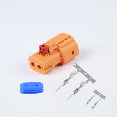 Connecteur de verrouillage haute tension EV, Type droit à 2 broches pour le stockage d'énergie et les véhicules électriques