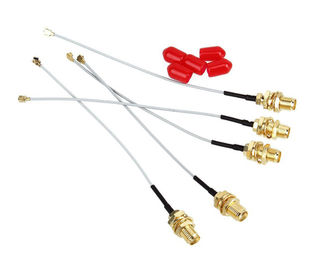 Mâle d'IPEX U.FL au connecteur femelle Jumper Pigtail Cable coaxial de radiofréquence de SMA