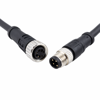 M8 Circulaire 2-5PIN Connecteur de capteur à code A imperméable IP67 mâle et femelle